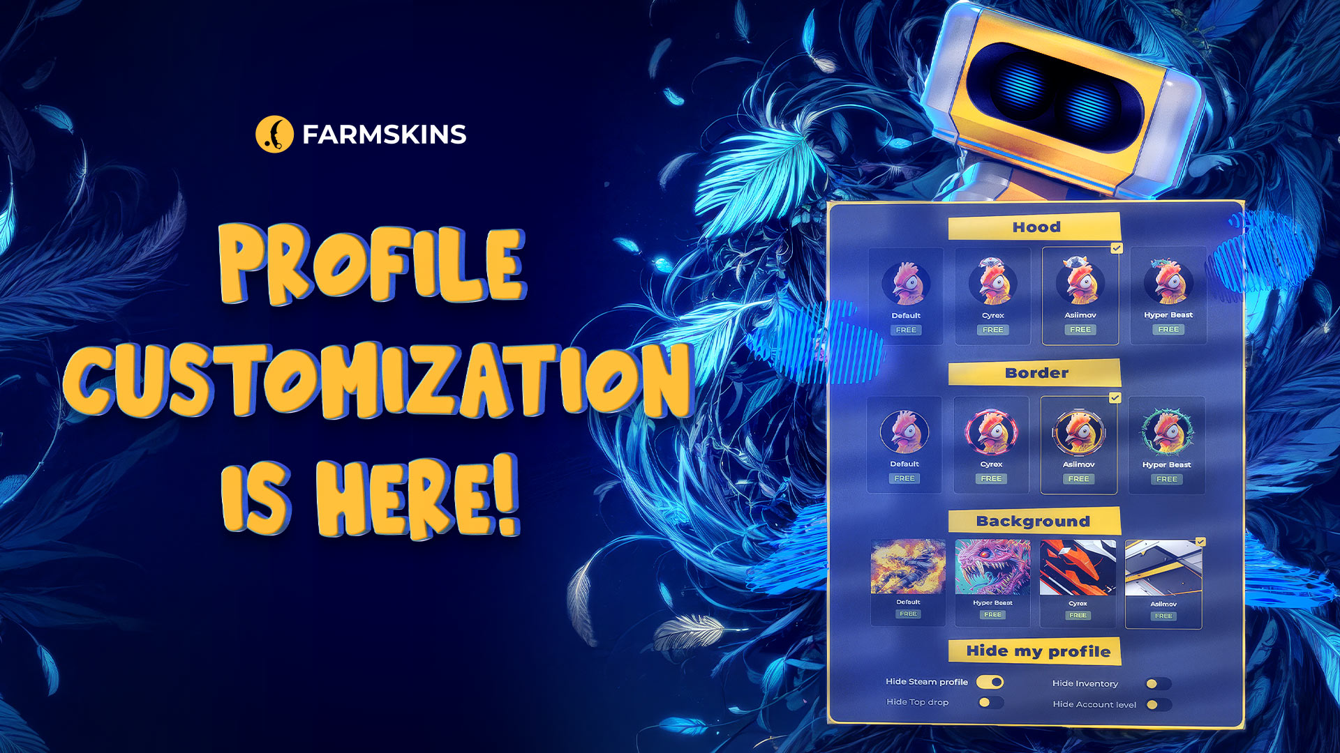 Profile Customization on Farmskins