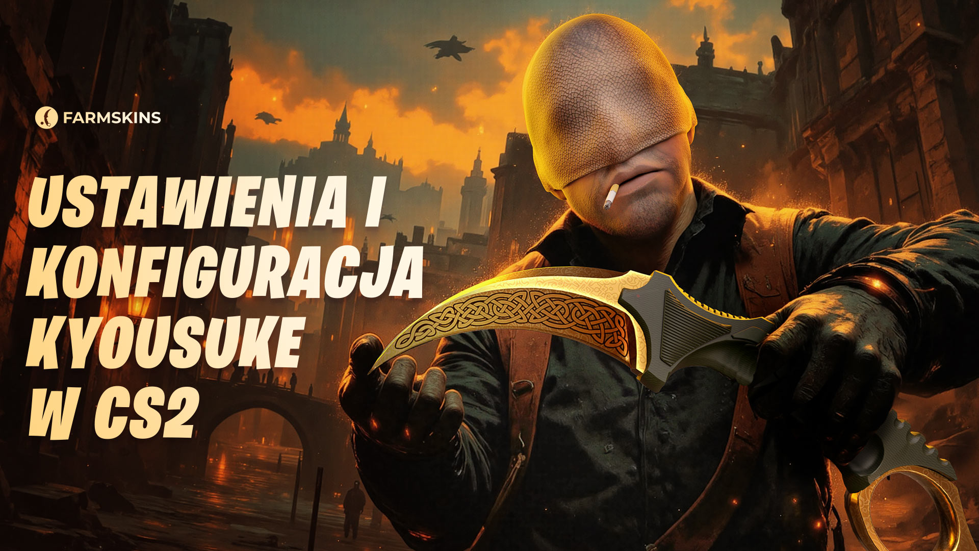 Zrzut ekranu z gry CS2 z ustawieniami Kyousuke