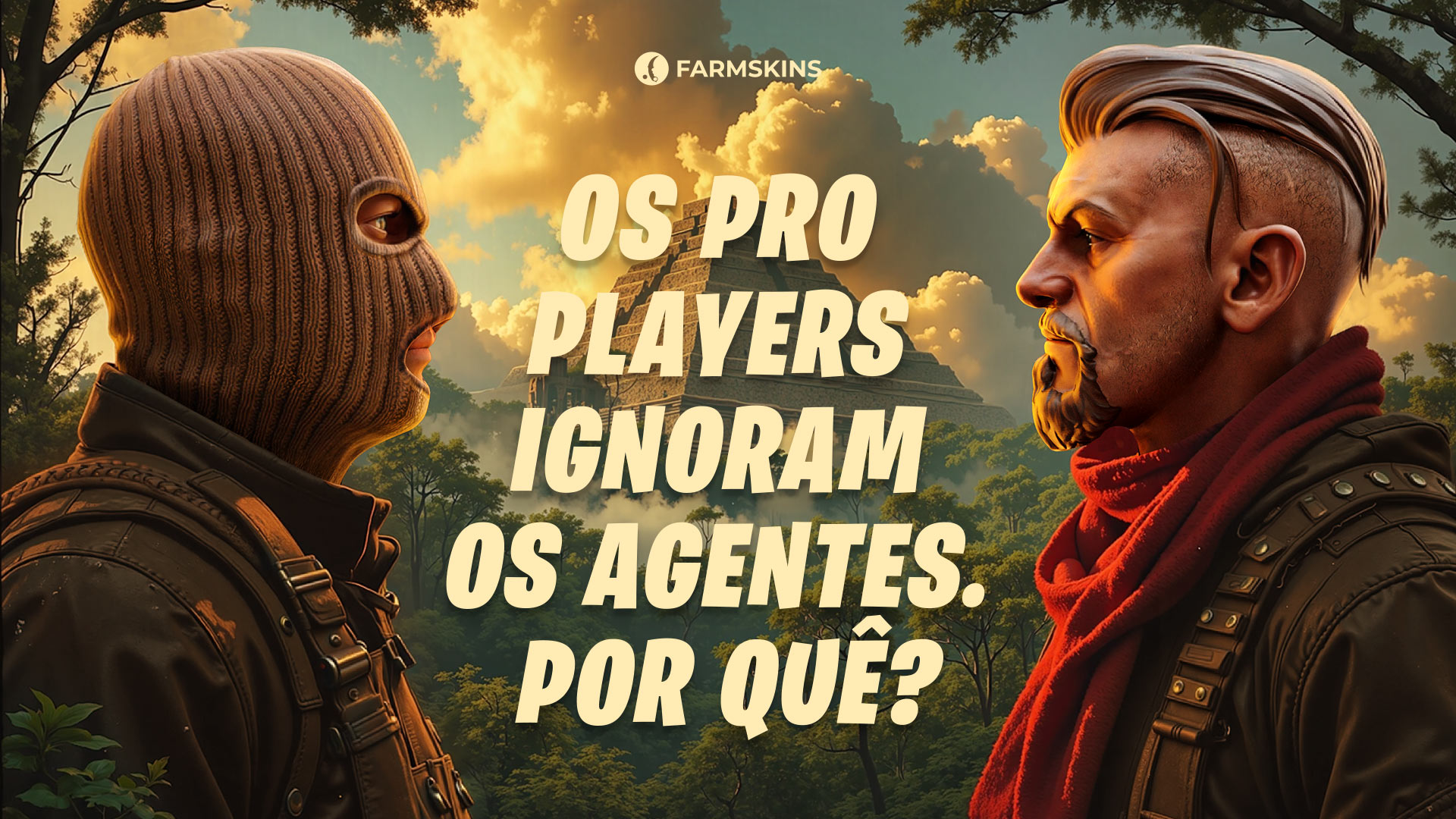 por que os jogadores profissionais não usam agentes no CS2
