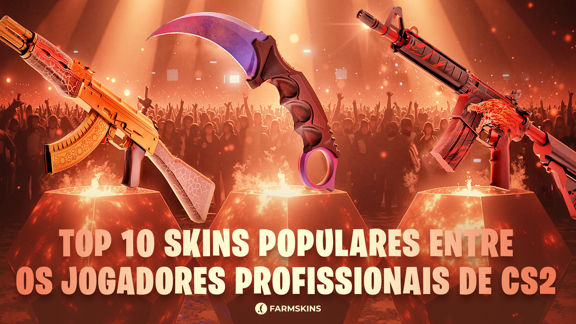 skins populares entre os profissionais de CS2
