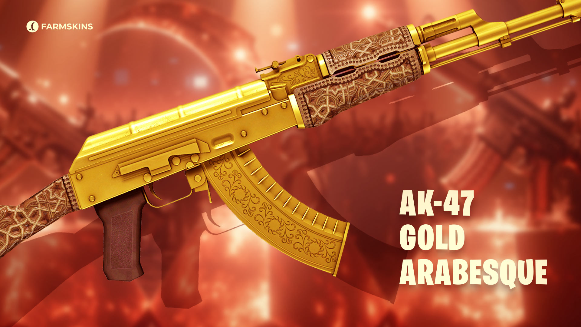 CS2 AK-47 Gold Arabesque