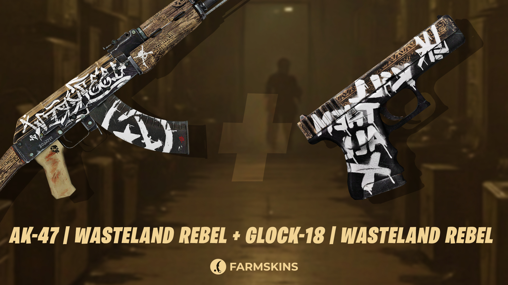 AK-47 | Wasteland Rebel and Glock-18 | Wasteland Rebel