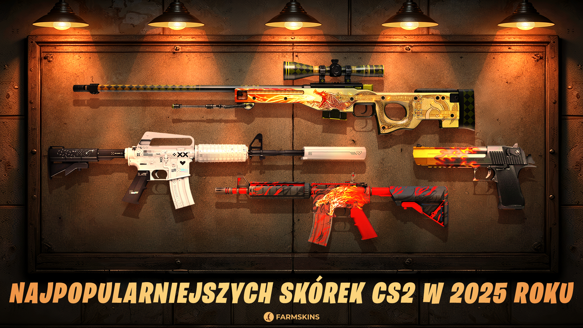 Top 10 najpopularniejszych skinów w CS2