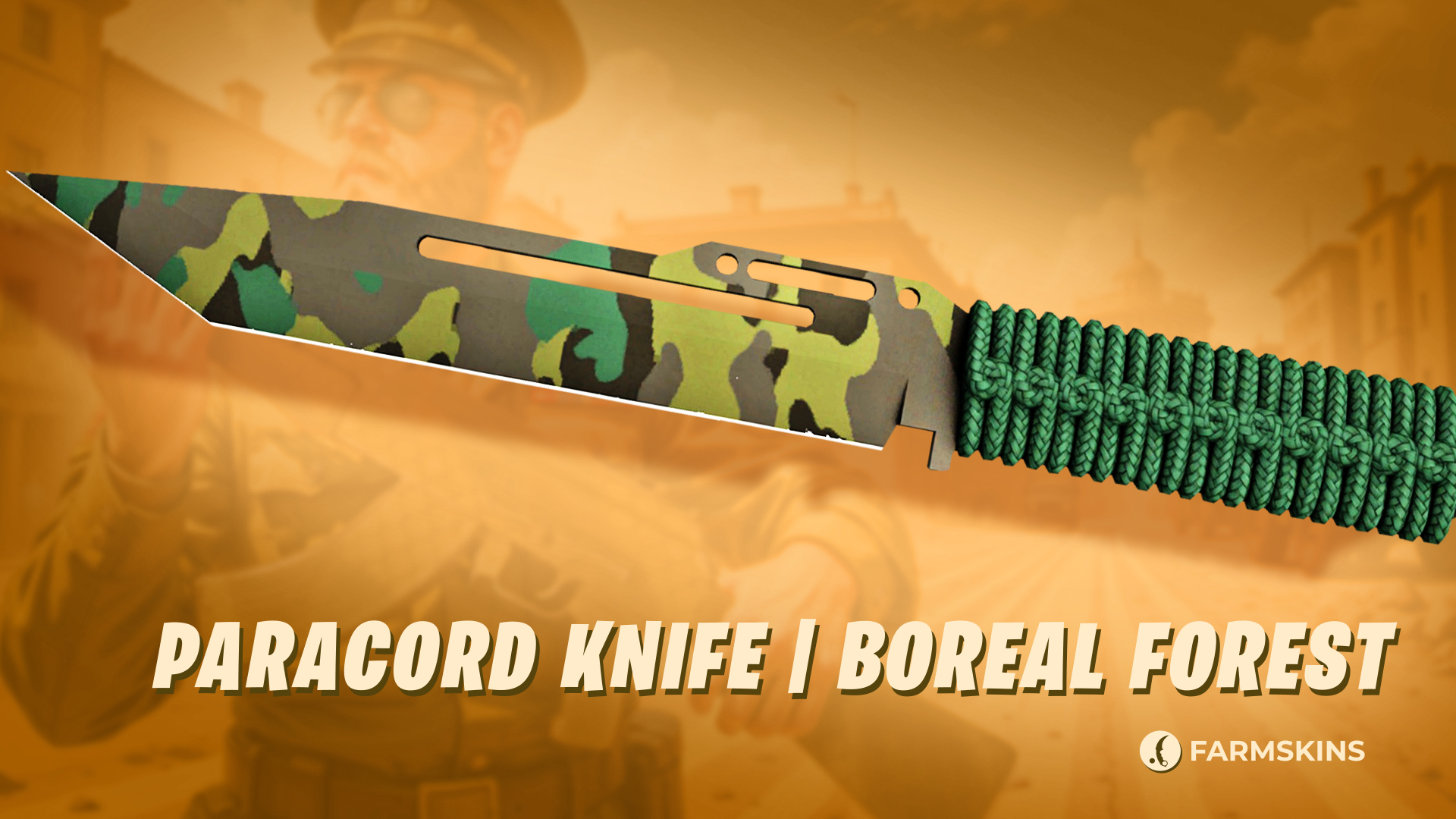 Paracord knife Boreal Forest