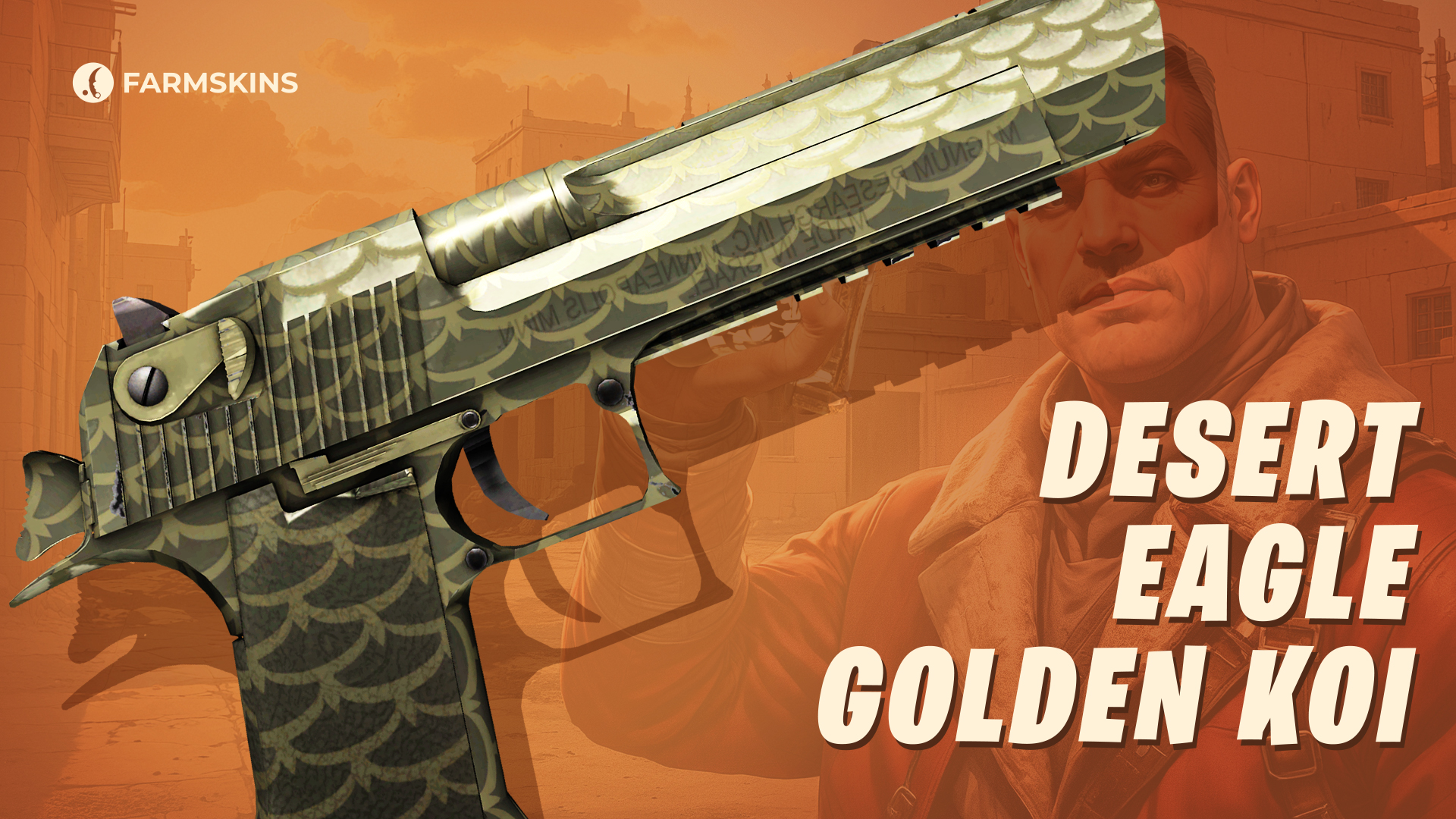 Desert Eagle Golden Koi