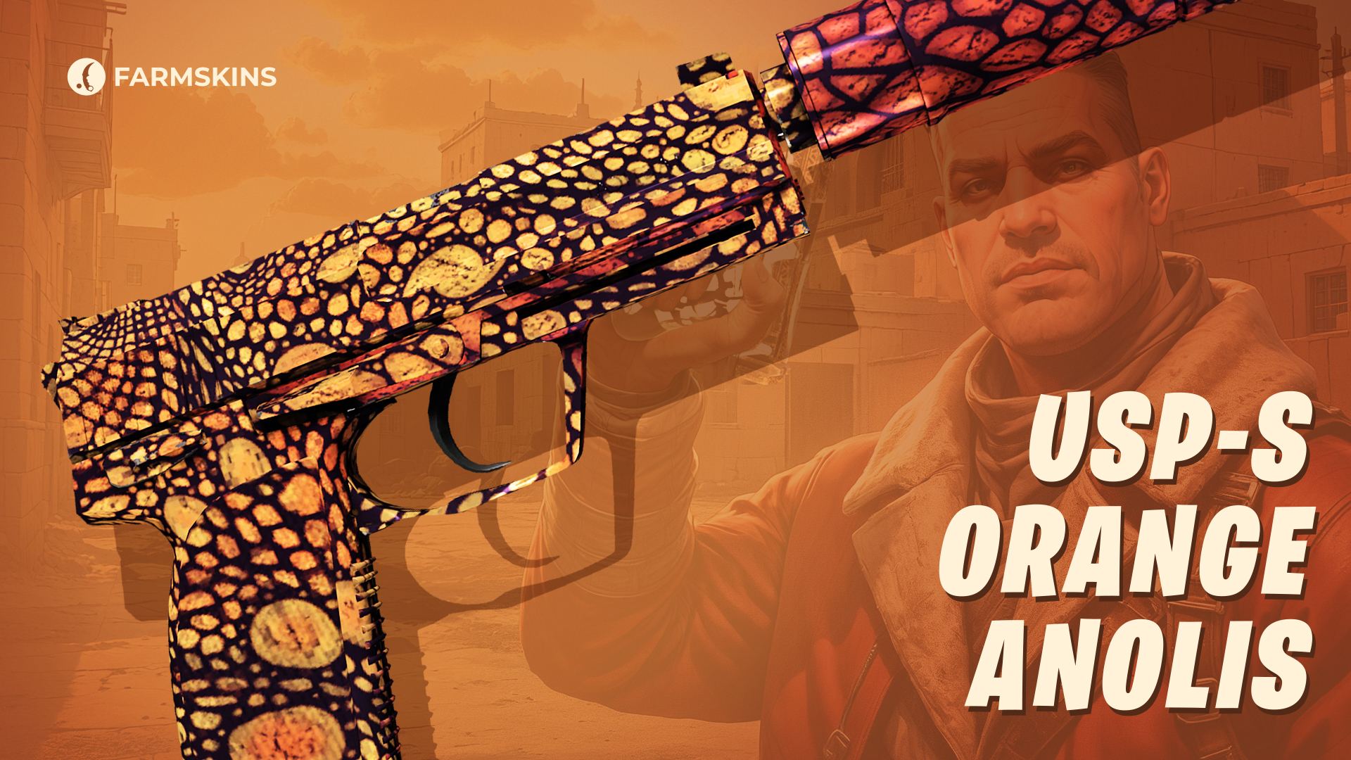 USP-S Orange Anolis