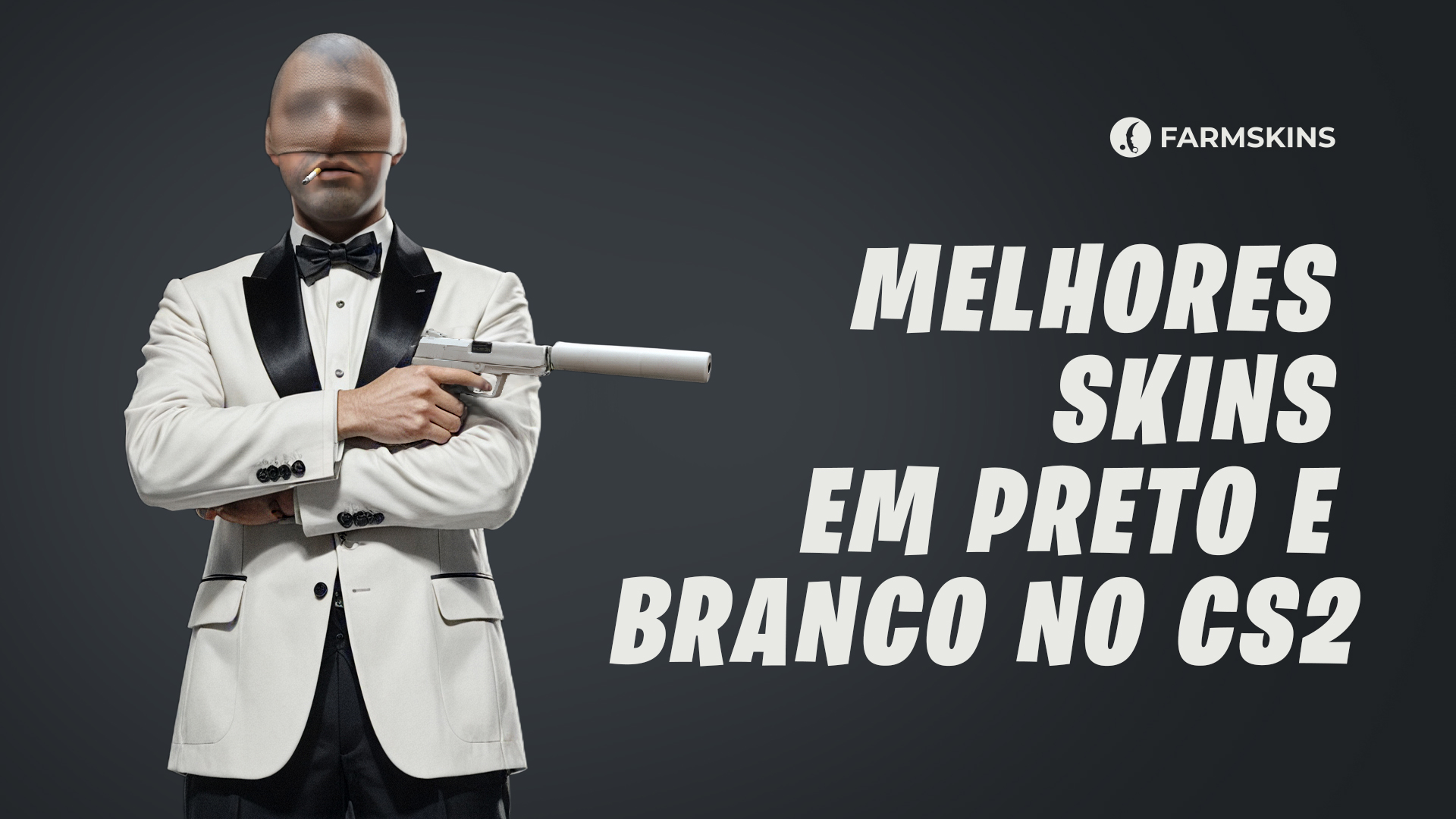 top 10 melhores skins pretas e brancas no CS2