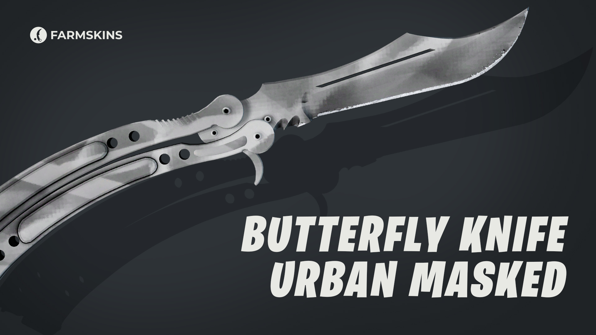 Butterfly Knife Urban Masked