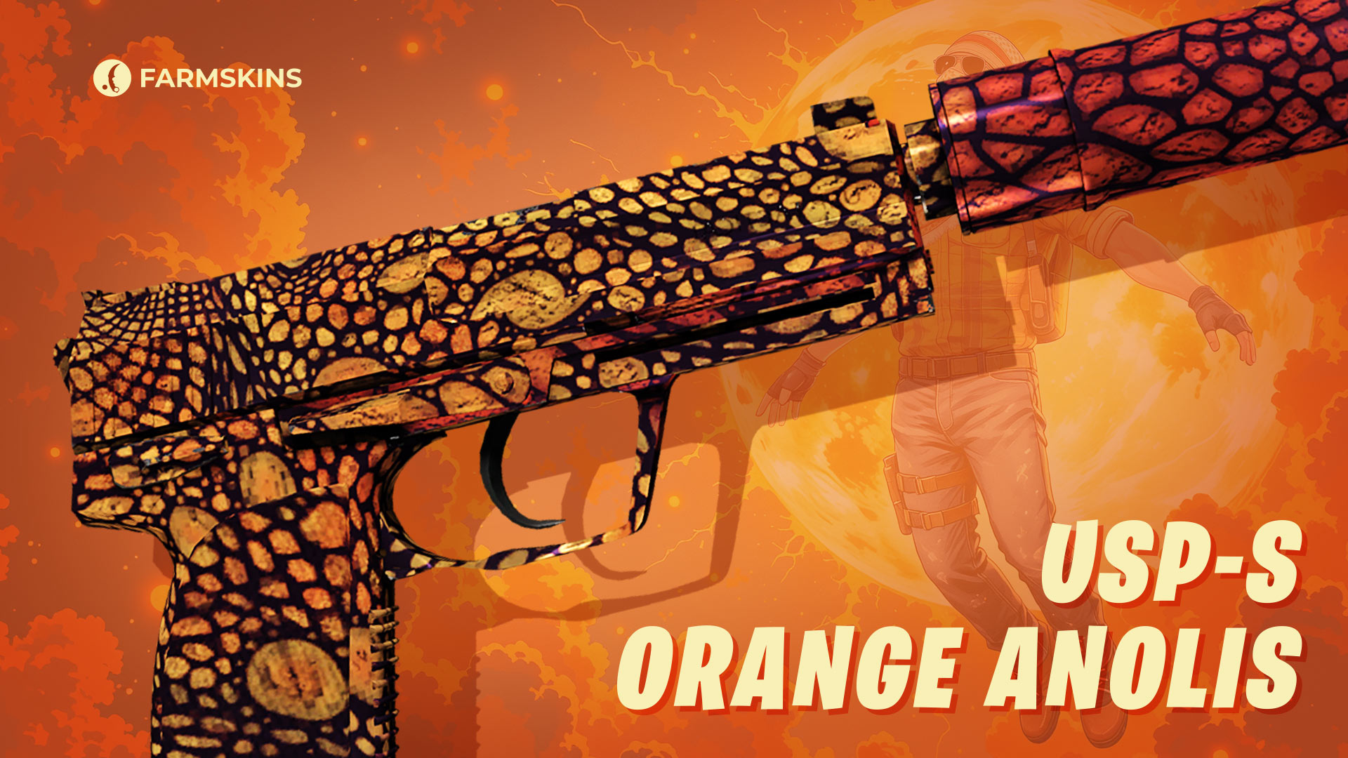 USP-S Orange Anolis