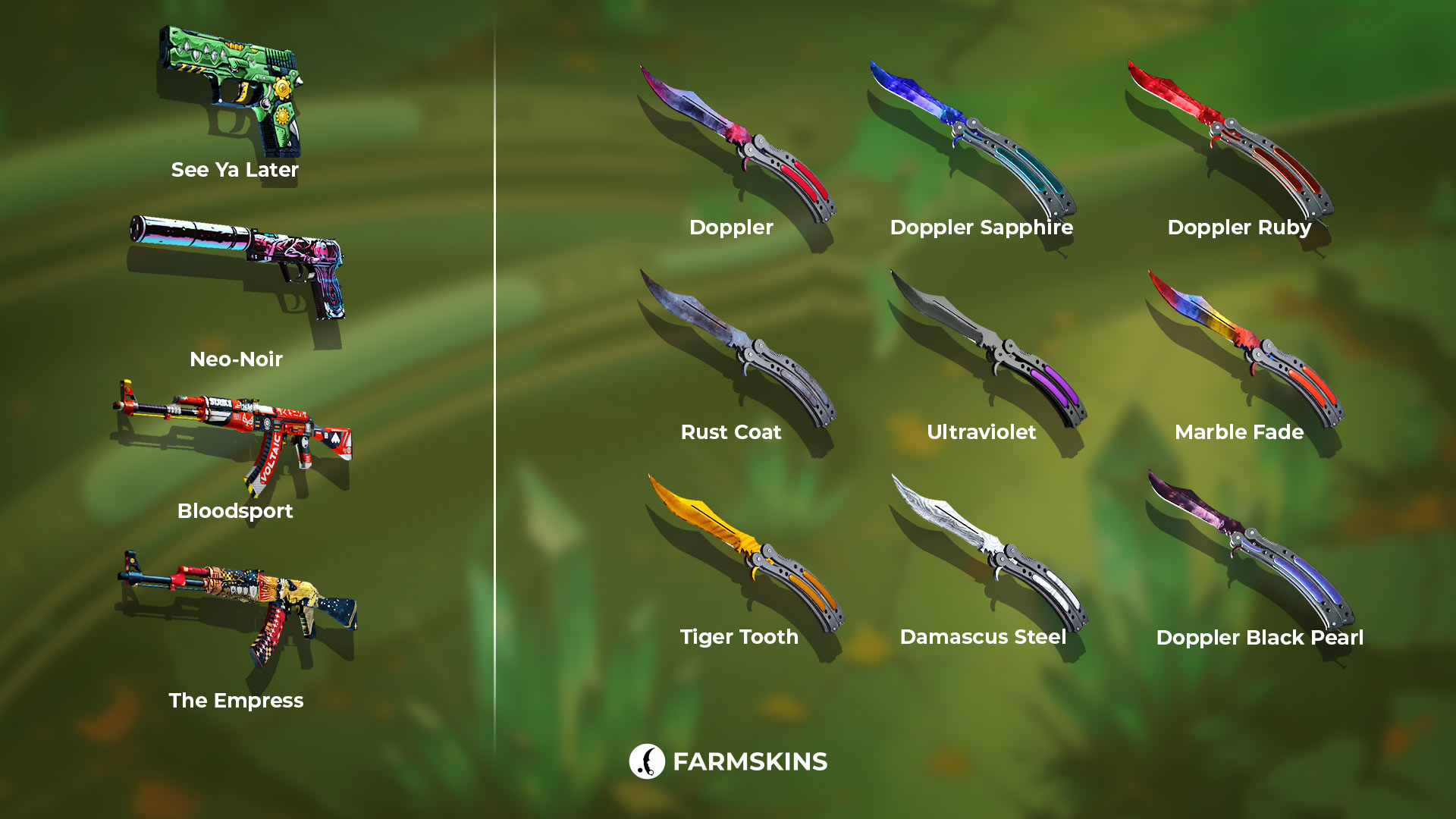 Butterfly Knife Spectrum and Spectrum 2 cases