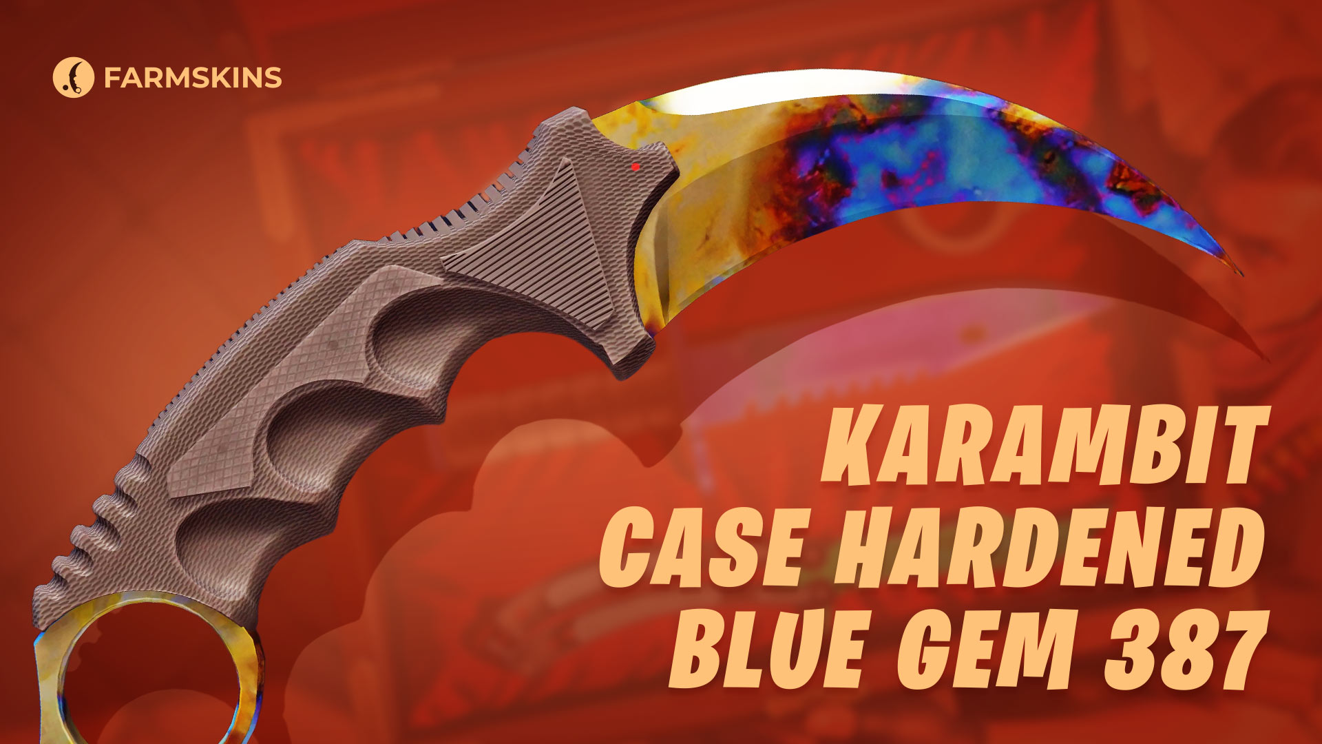 Karambit Case Hardened Blue Gem 387